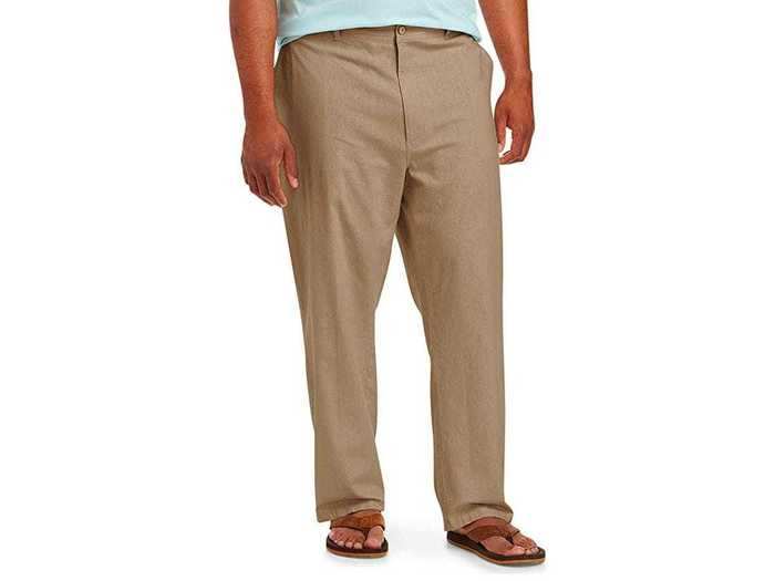 A comfortable linen blend pant