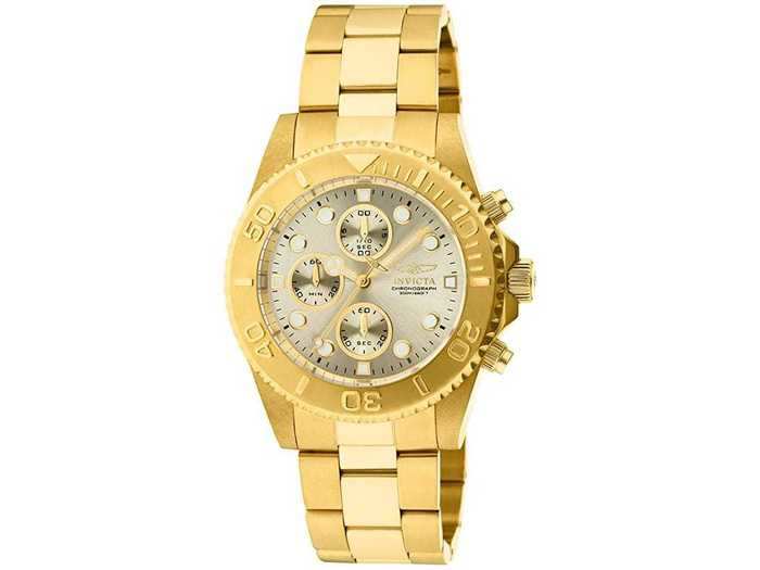 Invicta Pro-Diver Collection 18k Gold Ion-Plated Watch