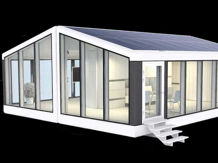 Haus has a larger smart home designed for a small family, the mTwo, at 800 square feet.