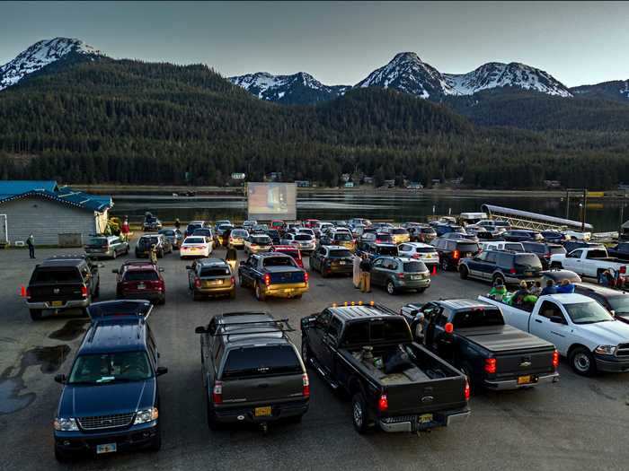 ALASKA: Gold Town Nickelodeon pop up drive-in in Juneau