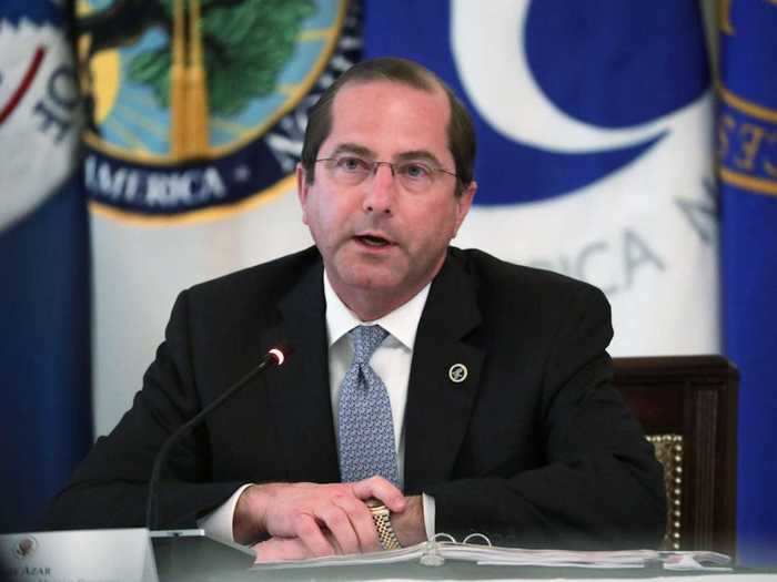 Secretary of Health and Human Services Alex Azar