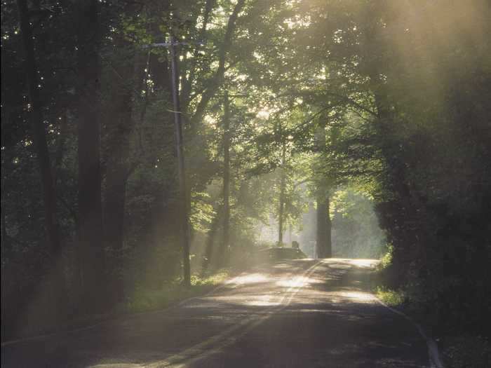 Known as "River Road," State Route 32 in Pennsylvania runs along the Delaware River.