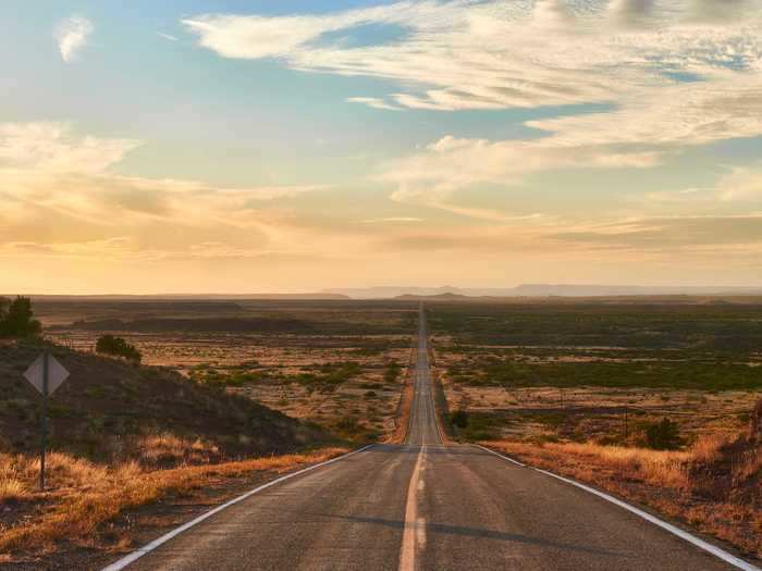 State Road 104 runs for over 100 miles in New Mexico with hardly a gas station in sight.