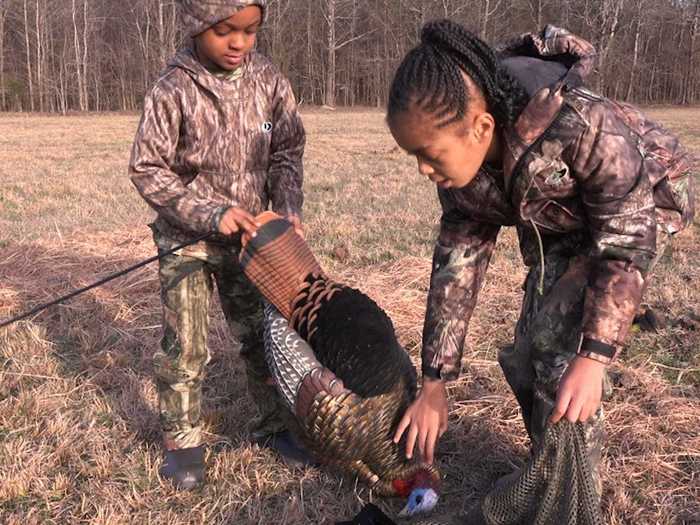 … and others in which their four kids join them in the field. The couple says hunting has given their children greater self-esteem and confidence.