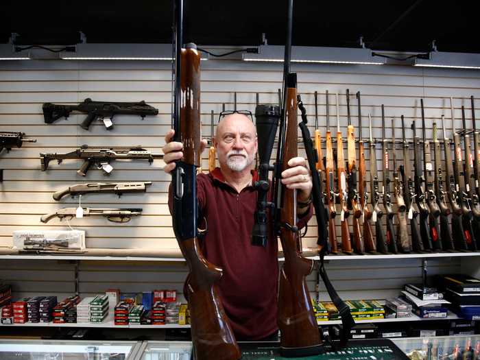 And the FBI reported a new record of 3.7 million firearm background checks in March.