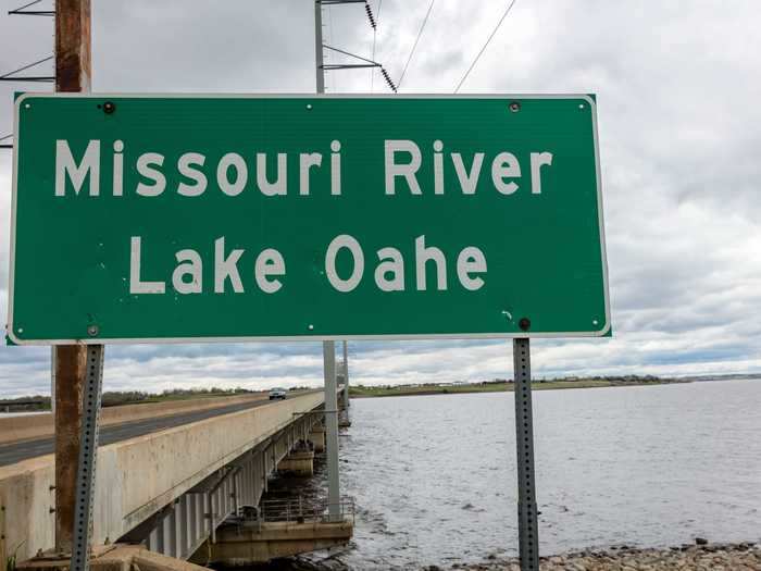 Lake Oahe in South Dakota stretches for a whopping 231 miles across the state.