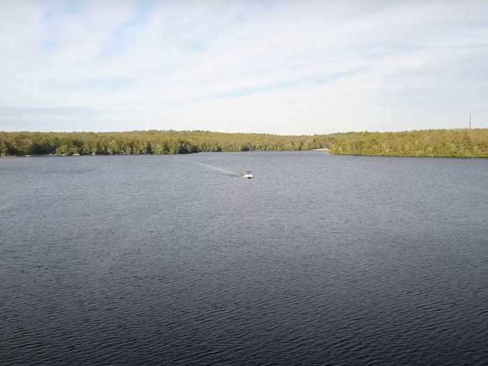 Bowdish Reservoir in Rhode Island has picturesque campgrounds.