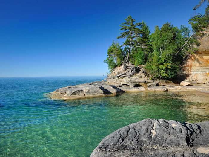 Lake Superior, located above Michigan