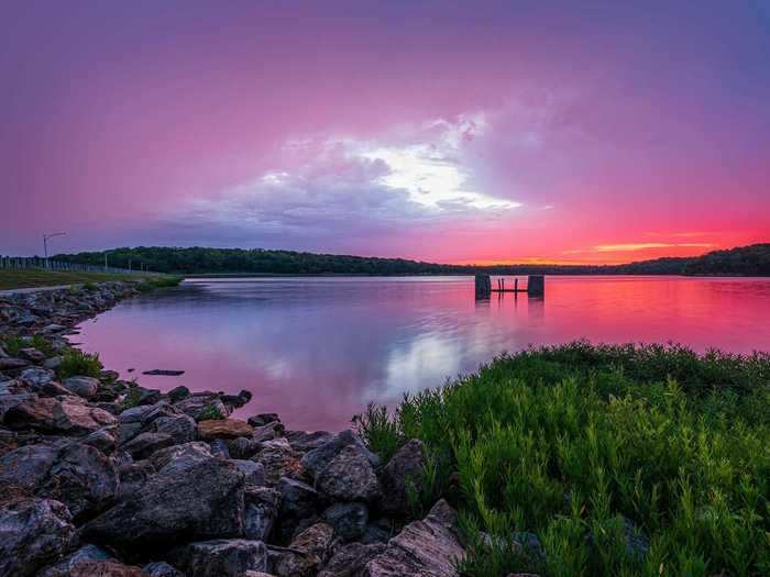 Lake Lenexa in Lenexa, Kansas, is located in Black Hoof Park.