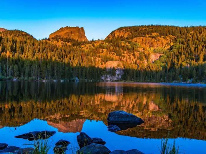 Bear Lake is a scenic lake located in Rocky Mountains National Park, Colorado.