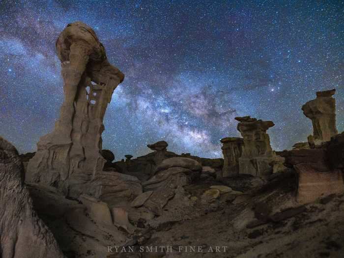 Ryan Smith was testing out new equipment when he captured this highly detailed image, which he called "Heavenly Throne," in the Southwest.