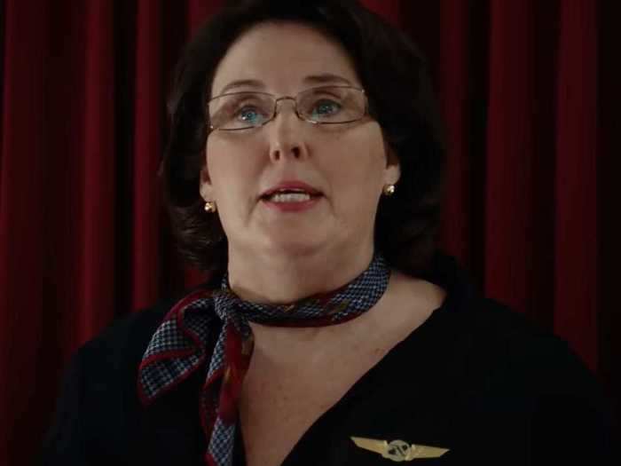 Phyllis Smith was a flight attendant in "Alvin and the Chipmunks: Chipwrecked" (2011).