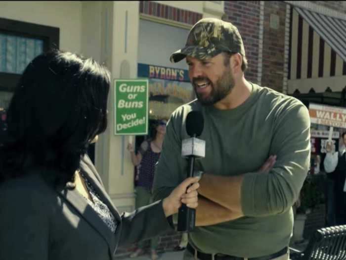 David Denman played Byron in "Is That a Gun in Your Pocket" (2016).