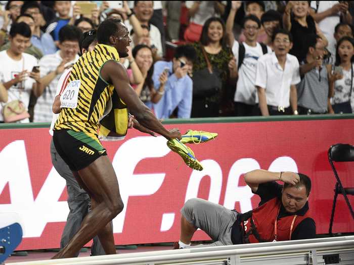 That same year, a cameraman on a Segway crashed into athlete Usain Bolt after a race at the World Athletics Championship.