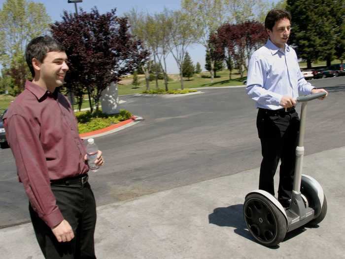 Others like Google co-founders Sergey Brin and Larry Page have been seen with the vehicle. The tech founders posed with a Segway in a photoshoot in 2003.