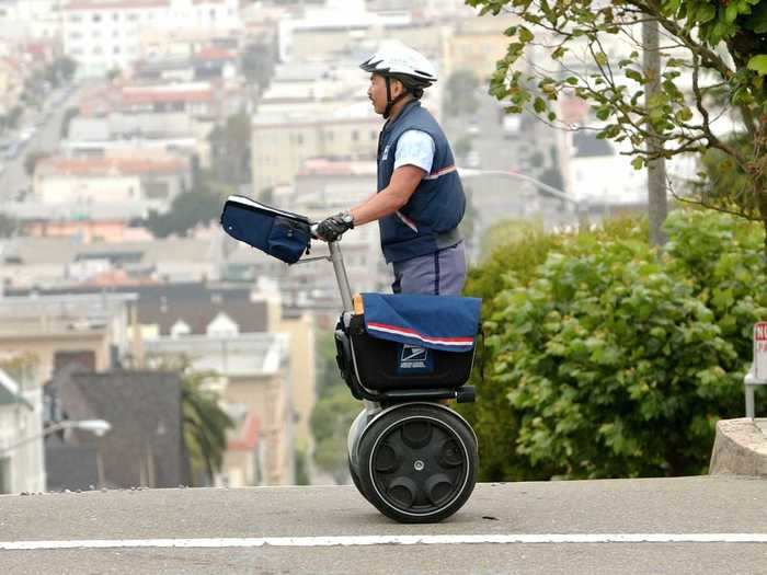 The US Postal Service even tested the Segway on routes in San Francisco.