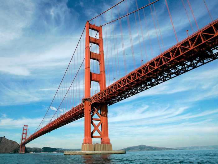 The Golden Gate Bridge is one of California