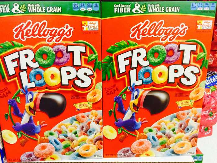 What is the name of the mascot for Froot Loops cereal?