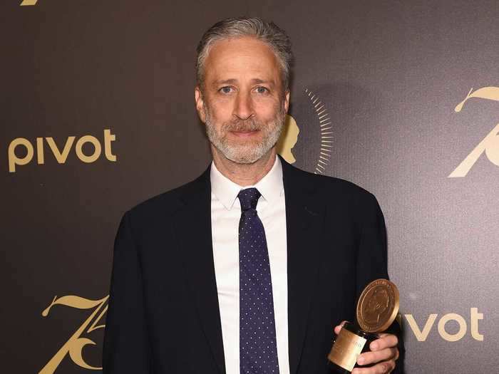 Since leaving "The Daily Show," Jon Stewart has debuted a gray beard to match his hair.