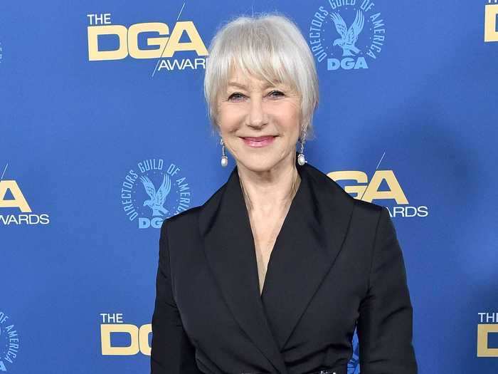 Helen Mirren has debuted many silver hairstyles.