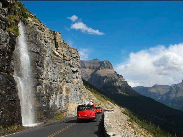 Going-to-the-Sun Road is a great way to see the wildlife up close in the Glacier National Park in Montana.