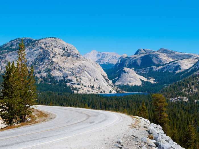 Tioga Road in Yosemite National Park has a scenic landscape around every turn.