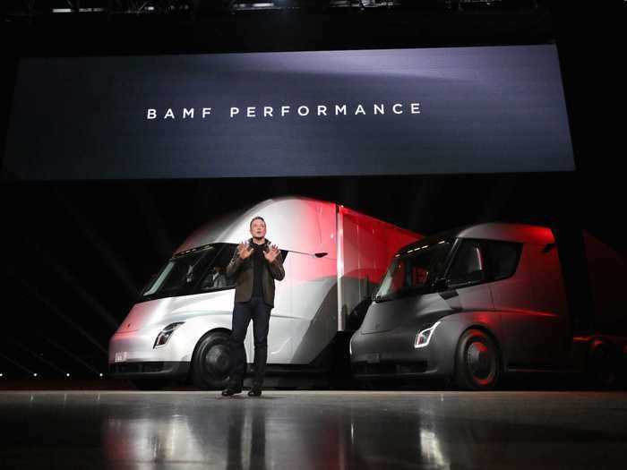 19. The Tesla Semi. In 2017, Tesla staged its most rock-concert-like reveal, rolling out the Semi truck, plus something extra ...