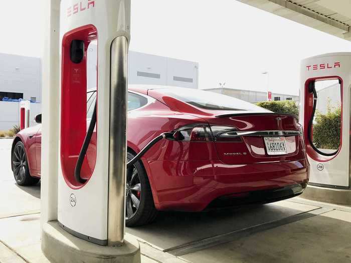 6. The Supercharger network. Tesla