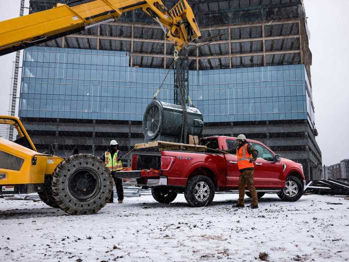 Ford claims the engine will return an EPA-estimated range of about 700 miles from a single tank of gas.