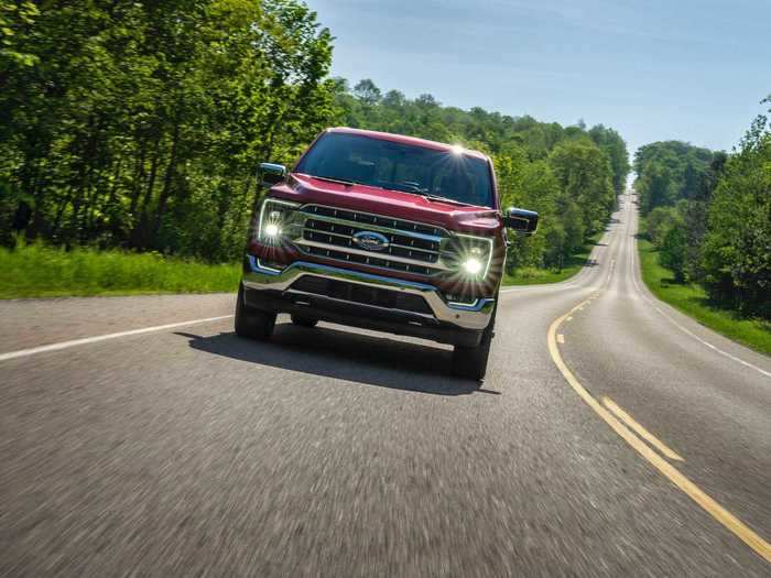 Ford said the truck is its "most aerodynamic ever," with "active grille shutters, a new automatically deploying active air dam, and new cab and tailgate geometry."