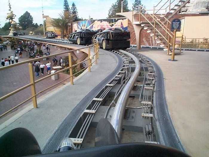 Disneyland replaced the popular PeopleMover with a ride called Rocket Rods.