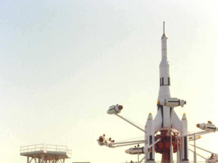 The Rocket Jets ride was a Tomorrowland landmark from the 