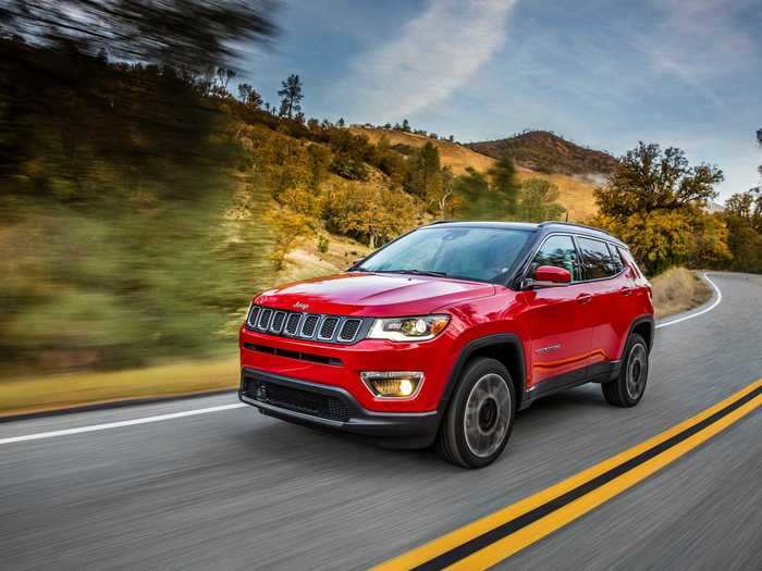 5. Jeep Compass — 17.7% change from May last year, 41.9% change from May 2020 to April 2020