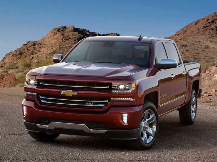 15. Chevrolet Silverado 1500 — 7.3% change from May last year, 46.5% change from May 2020 to April 2020