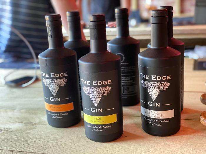 The couple know the owners of The Edge gin brand who kindly donated some bottles.