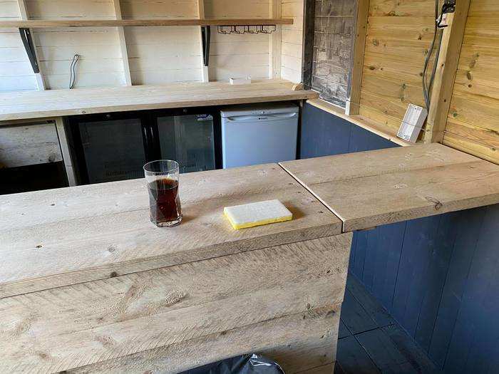 ... and of course, every counter needs to have a bar flap for staff (or whoever wants a drink) to get in and out.