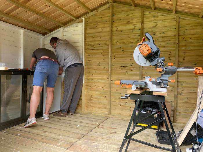 The hardest part, Jones said, was sorting the electrics. But the couple has an electrician friend who was able to come in and help (through the garden to maintain social distancing).