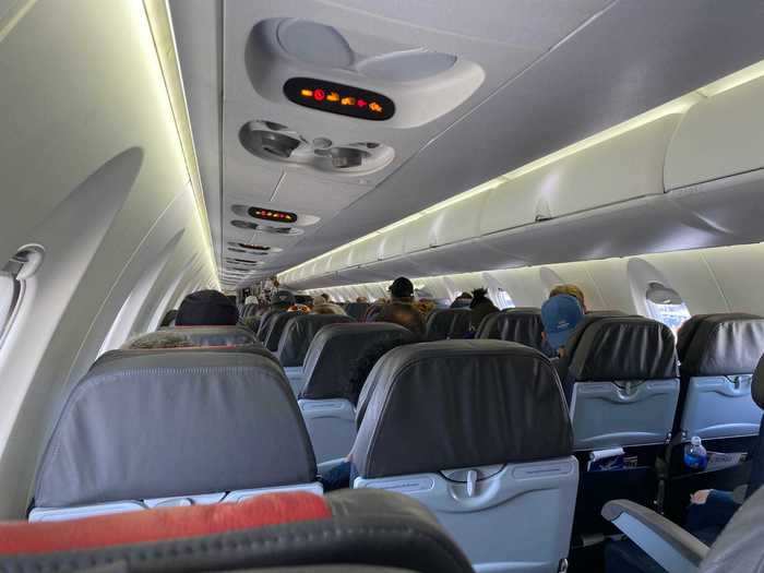 Passengers were asking the flight attendant once boarding was complete if they could move seats to open rows to be away from other passengers. The airline wasn