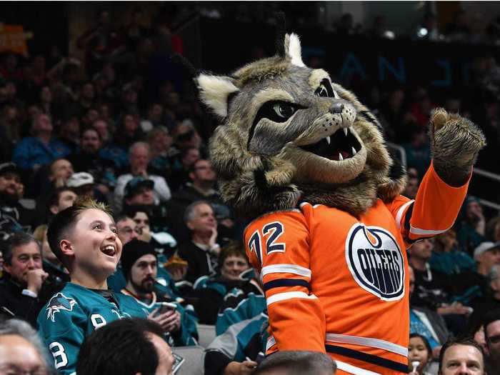 43. Hunter the Lynx — Edmonton Oilers (NHL)