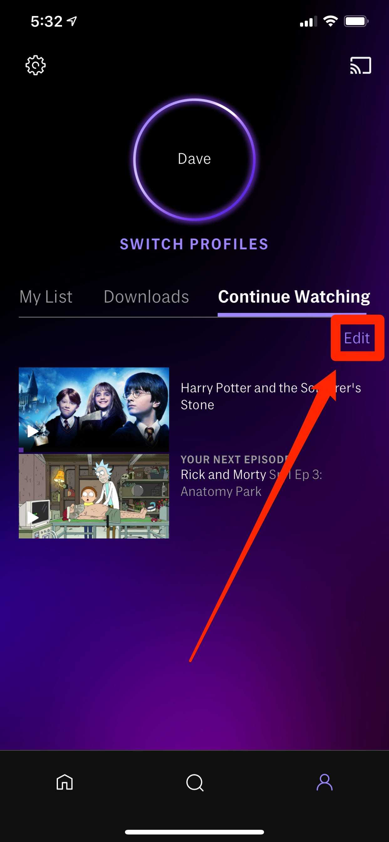 How to clear Continue Watching on HBO Max 2