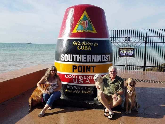 Jennifer and Steve Hetterscheidt adopted August from a golden retriever rescue in 2014.