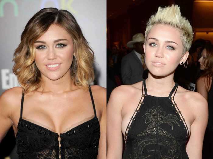 Miley Cyrus has been platinum blonde for awhile, so it