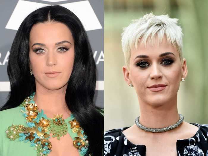 When Katy Perry debuted this silver-blonde look, fans were more shocked about the haircut than the color.