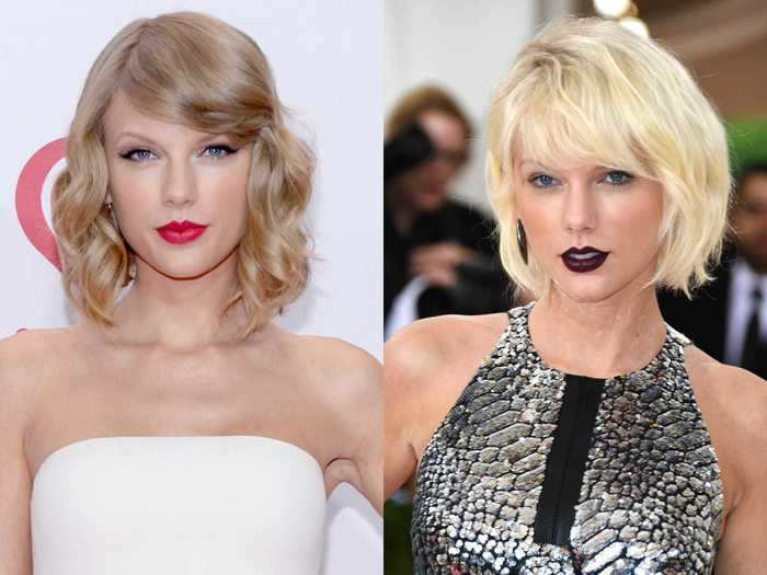 Taylor Swift debuted her bleached hair at Coachella in 2016, but the change really blew up at the Met Gala that year.