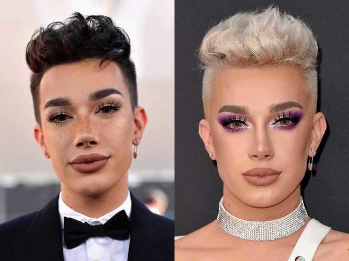 James Charles publicly debuted his new color at the MTV VMAs, after revealing he dyed it for a YouTube video.