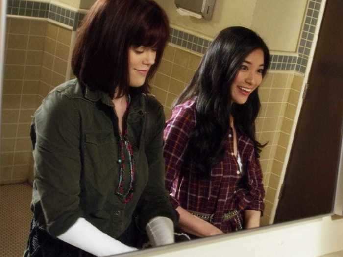 On season one, "Teen Wolf" star Arden Cho had a short scene in the girl