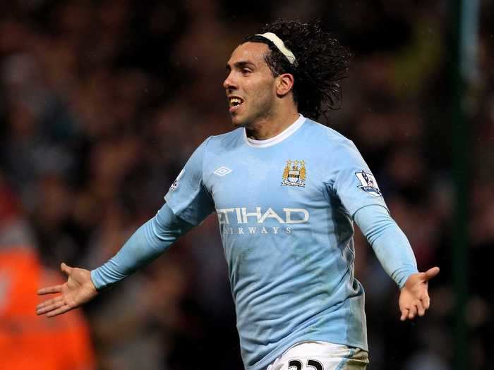 Carlos Tevez – Manchester United/Manchester City