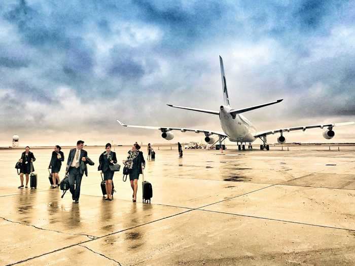 Eight cabin attendants service the guests with a mix of brunch, lunch, and tea time meals being served on the daytime flights between London and Bridgetown.