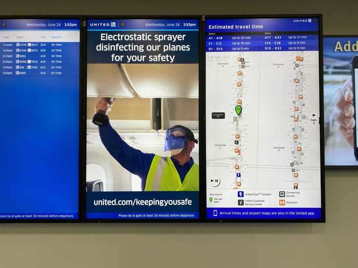 The airport experience was completely opposite in Washington with social distancing signage lining the jetway, spread throughout the terminal, and on nearly every display.  Here