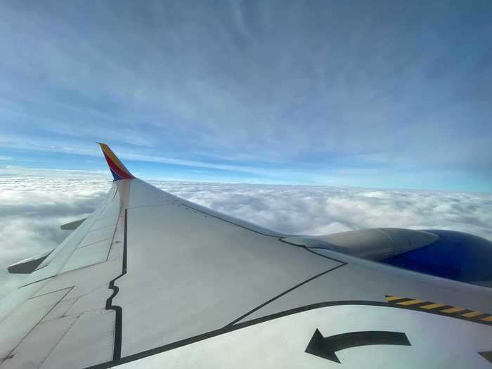 Southwest is limiting in-flight service on flights over 250 miles, which we were luckily over.